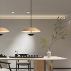 Suspension design en bois massif en forme de dôme pour salle à manger