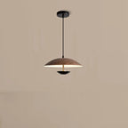 Suspension design en bois massif en forme de dôme pour salle à manger