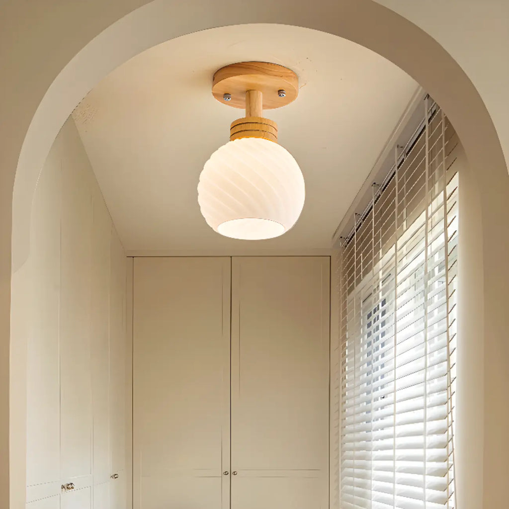 Plafonnier LED élégant à une seule tête pour usage résidentiel