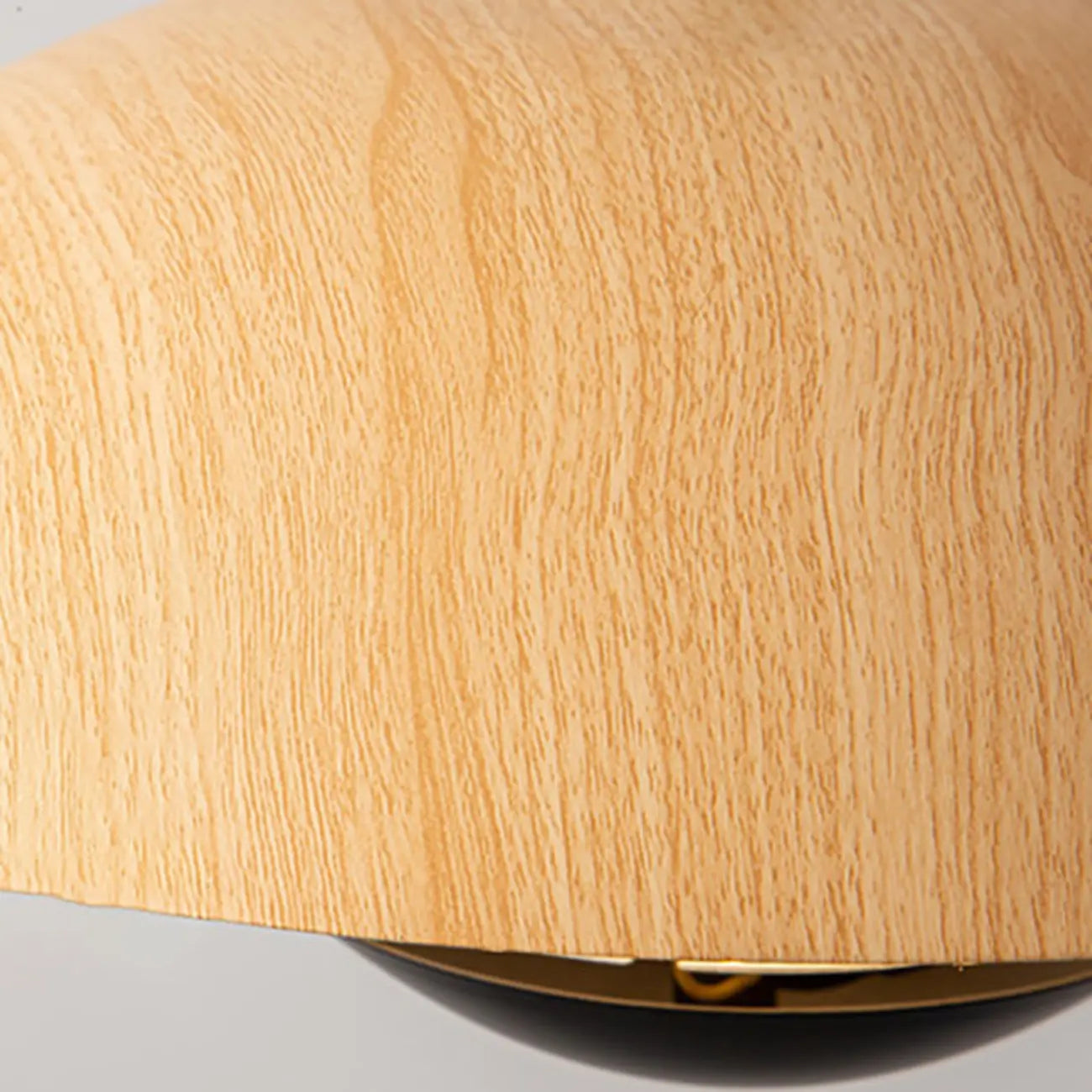 Suspension design en bois massif en forme de dôme pour salle à manger