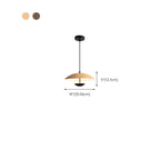 Suspension design en bois massif en forme de dôme pour salle à manger