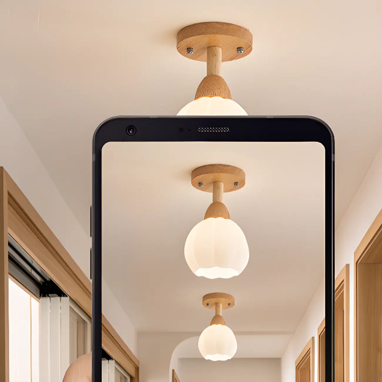 Plafonnier LED élégant à une seule tête pour usage résidentiel