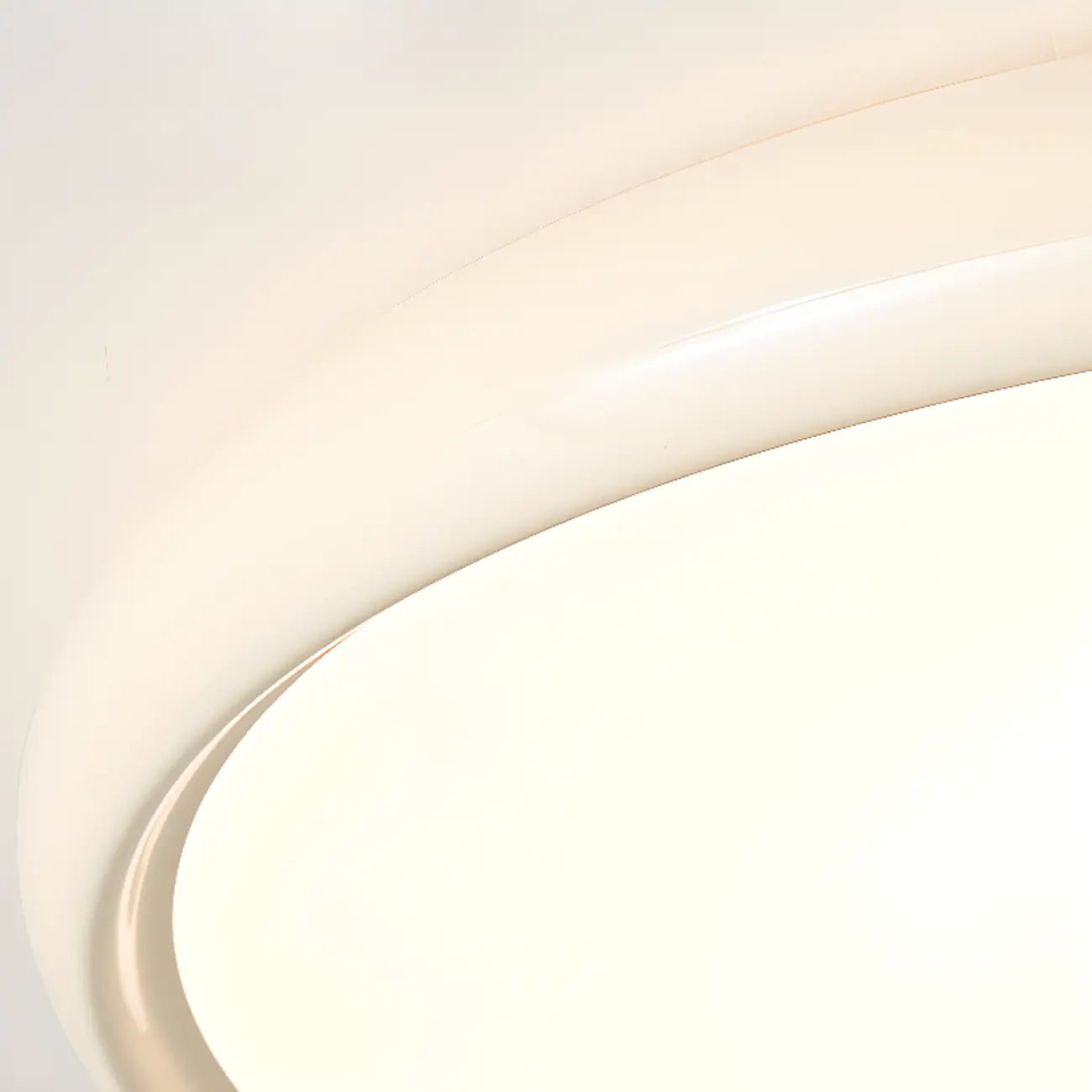 Plafonnier LED rond en acrylique à intensité variable pour usage résidentiel