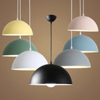 Suspension industrielle en aluminium noir pour restaurant