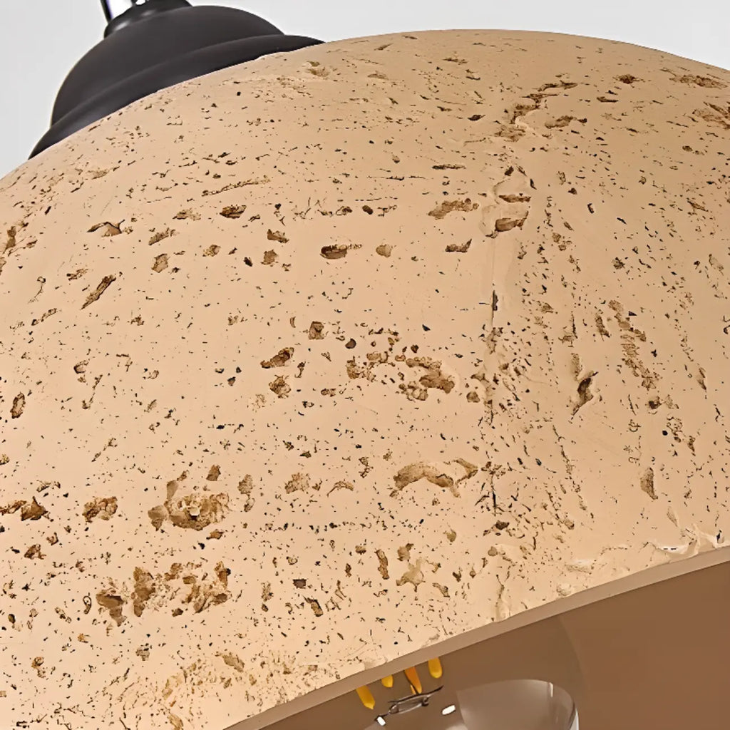 Suspension en dôme effet marbre industriel pour salle à manger
