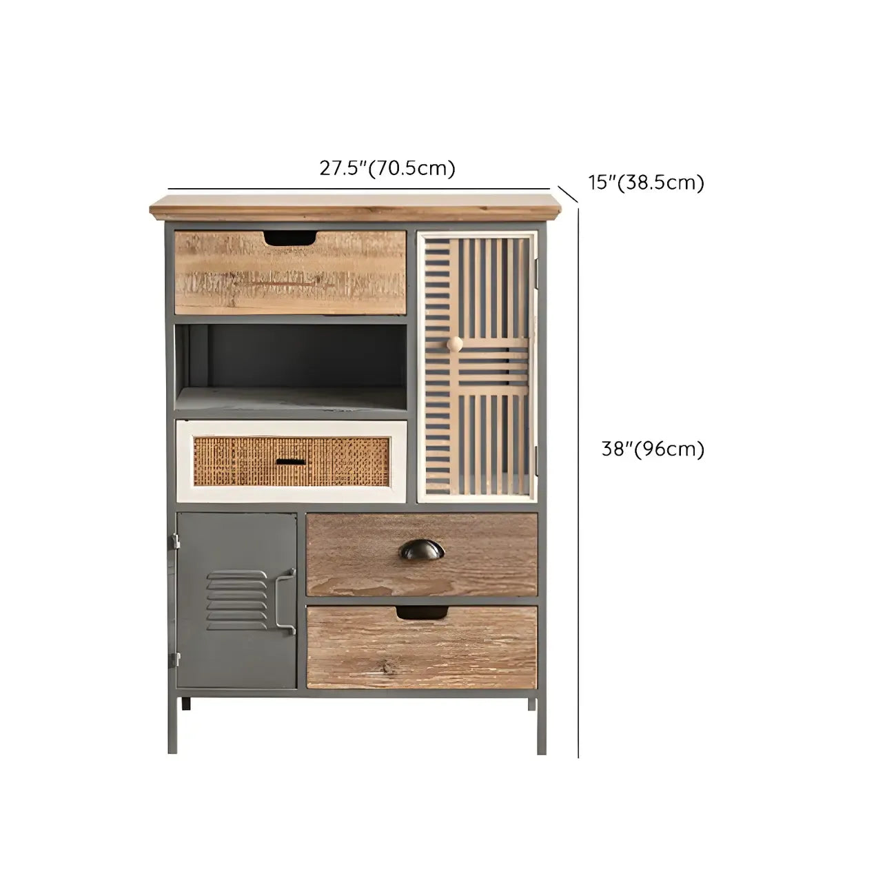 Vitrine moderne cintrée en bois clair et porte vitrée