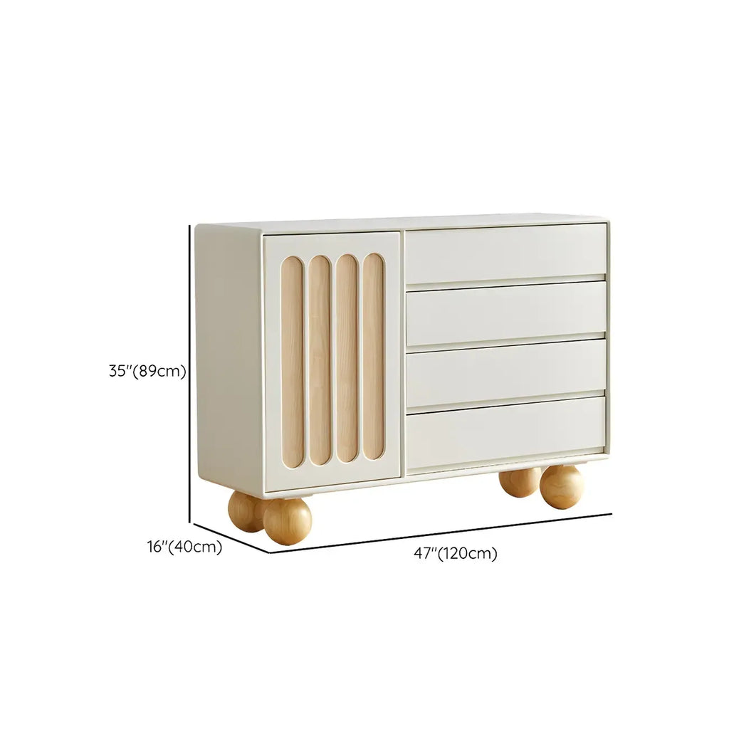 Vitrine de rangement ouverte moderne en bois blanc avec arc, style moderne