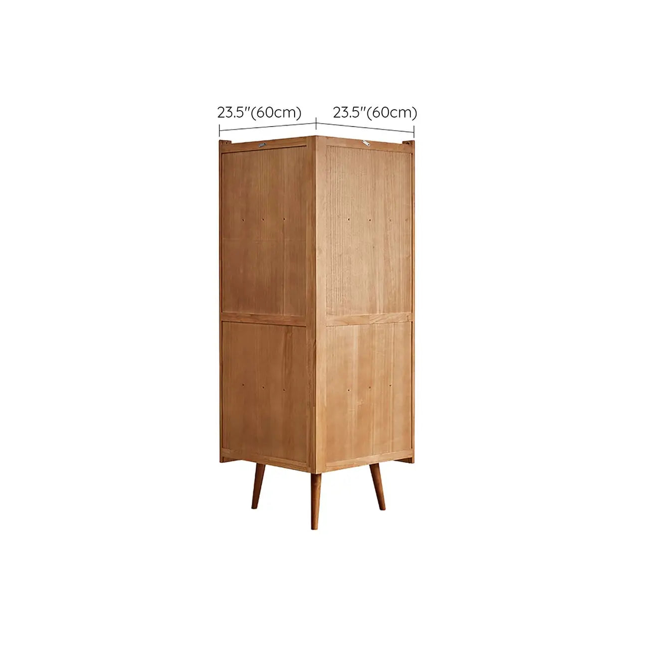 Credenza angolare in ciliegio con ripiani regolabili