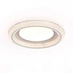 Plafonnier moderne à intensité variable en cristal pour chambre à coucher