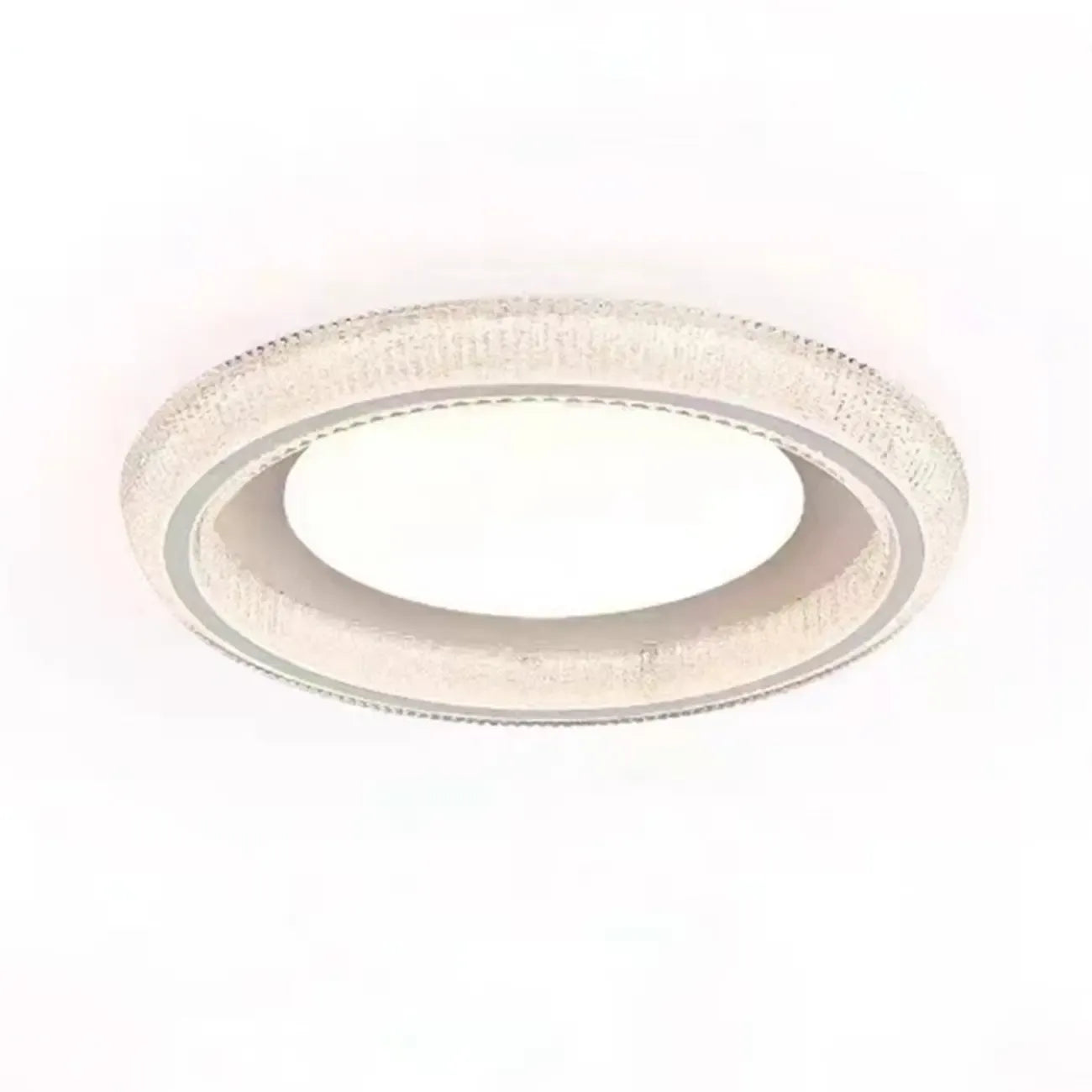 Plafonnier moderne à intensité variable en cristal pour chambre à coucher