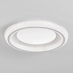 Plafonnier moderne à intensité variable en cristal pour chambre à coucher