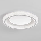Plafonnier moderne à intensité variable en cristal pour chambre à coucher