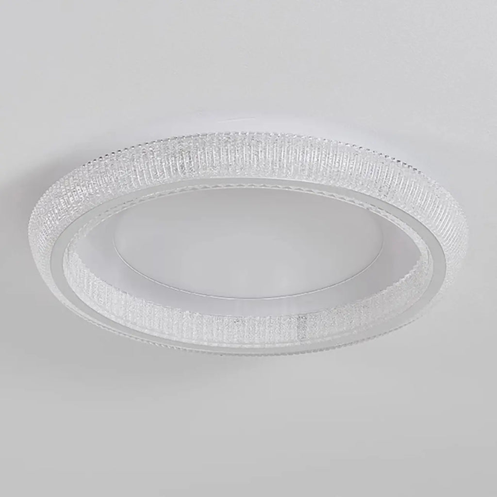 Plafonnier moderne à intensité variable en cristal pour chambre à coucher