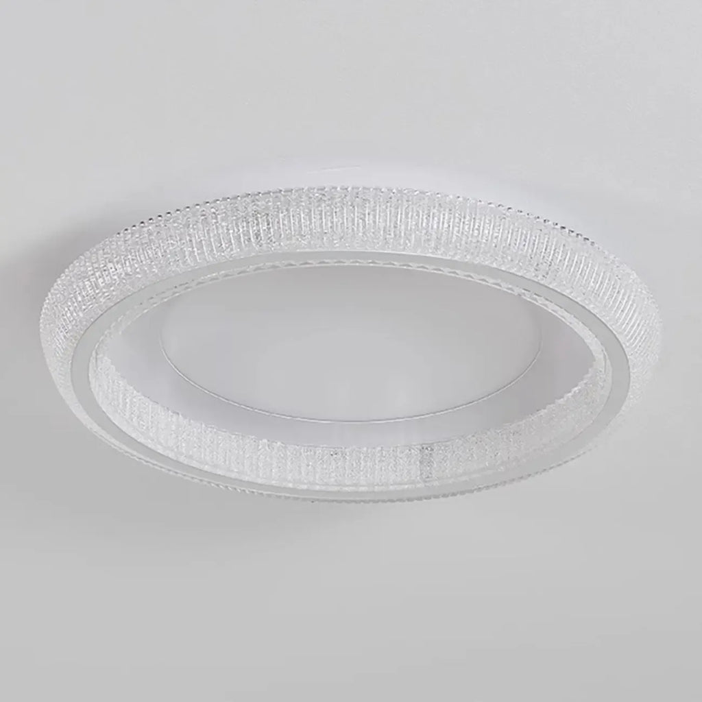 Plafonnier moderne à intensité variable en cristal pour chambre à coucher