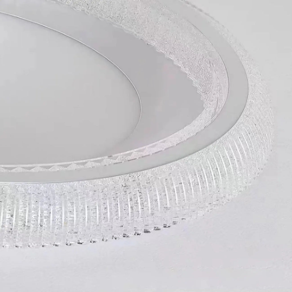 Plafonnier moderne à intensité variable en cristal pour chambre à coucher