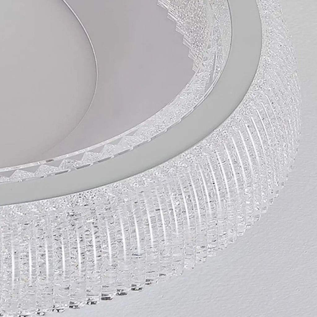 Plafonnier moderne à intensité variable en cristal pour chambre à coucher