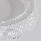 Plafonnier moderne à intensité variable en cristal pour chambre à coucher