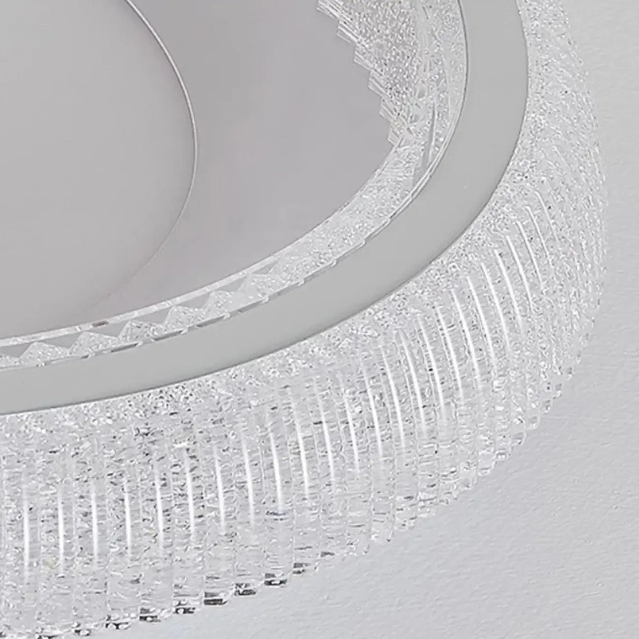 Plafonnier moderne à intensité variable en cristal pour chambre à coucher