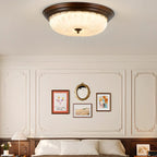 Plafonnier LED encastré à intensité variable de style grange pour chambre à coucher