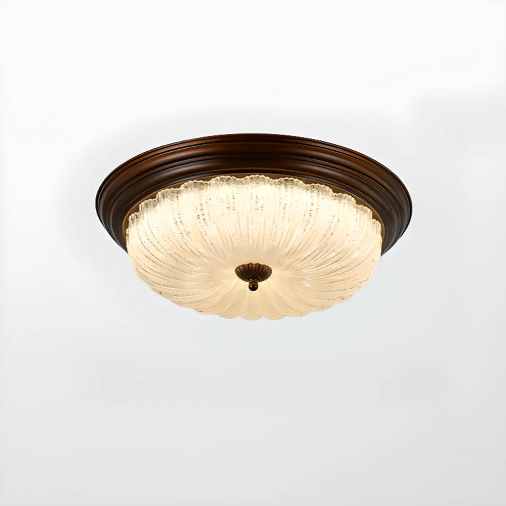 Plafonnier LED encastré à intensité variable de style grange pour chambre à coucher