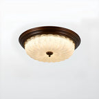 Plafonnier LED encastré à intensité variable de style grange pour chambre à coucher