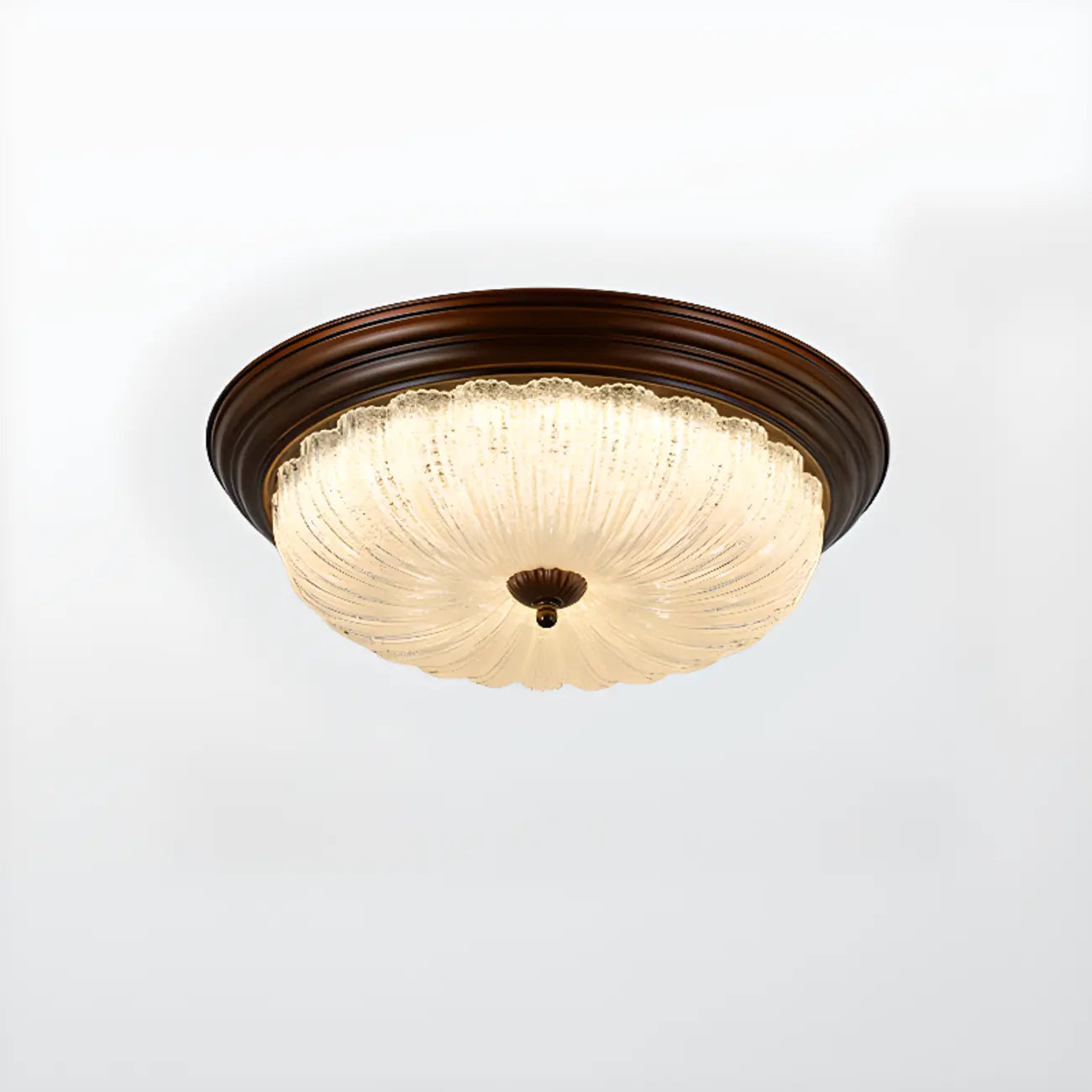 Plafonnier LED encastré à intensité variable de style grange pour chambre à coucher