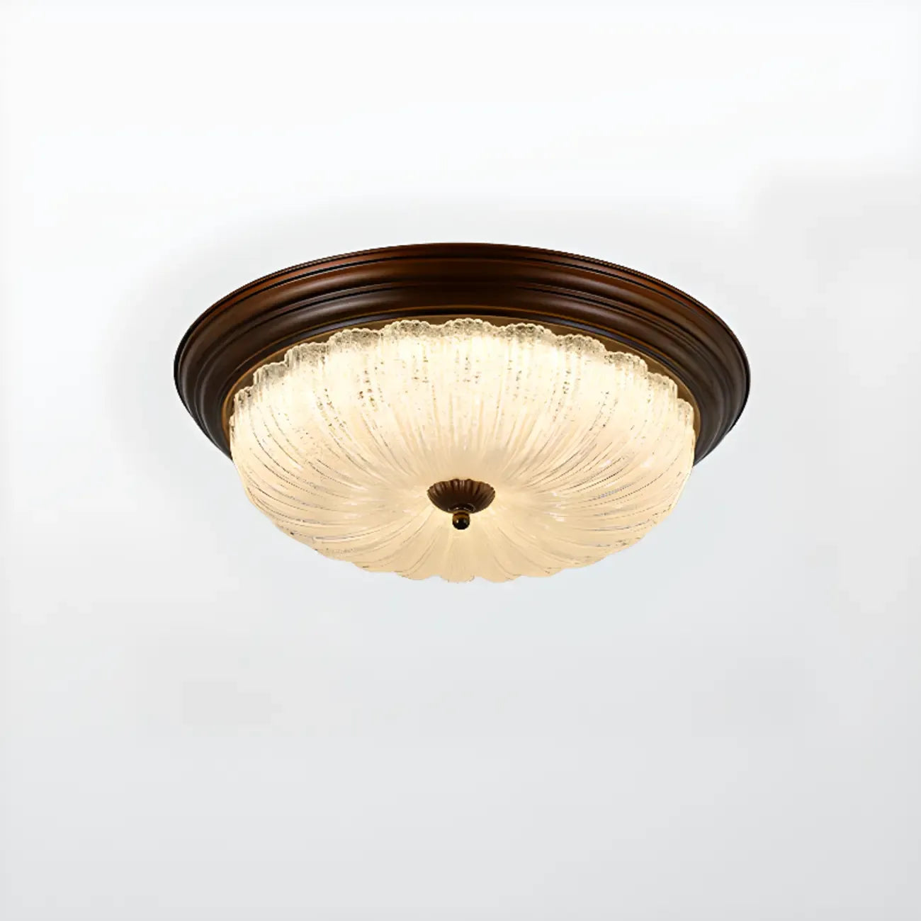 Plafonnier LED encastré à intensité variable de style grange pour chambre à coucher