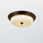 Plafonnier LED encastré à intensité variable de style grange pour chambre à coucher