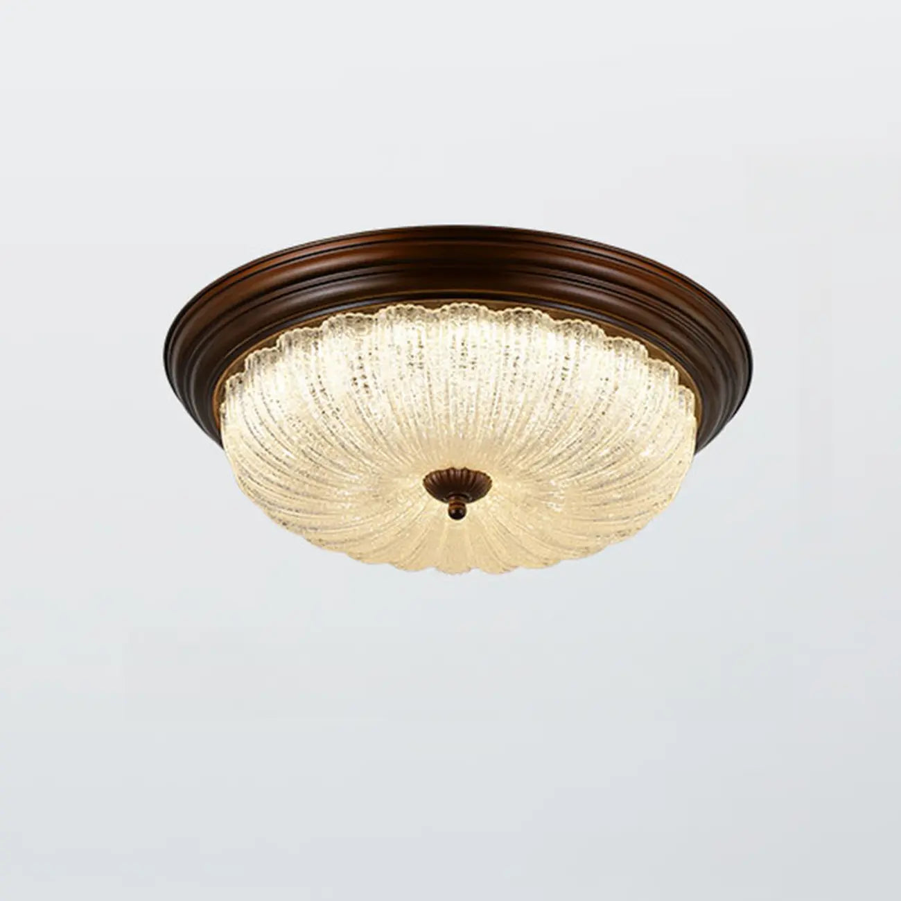Plafonnier LED encastré à intensité variable de style grange pour chambre à coucher