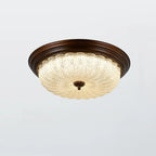 Plafonnier LED encastré à intensité variable de style grange pour chambre à coucher