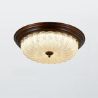 Plafonnier LED encastré à intensité variable de style grange pour chambre à coucher