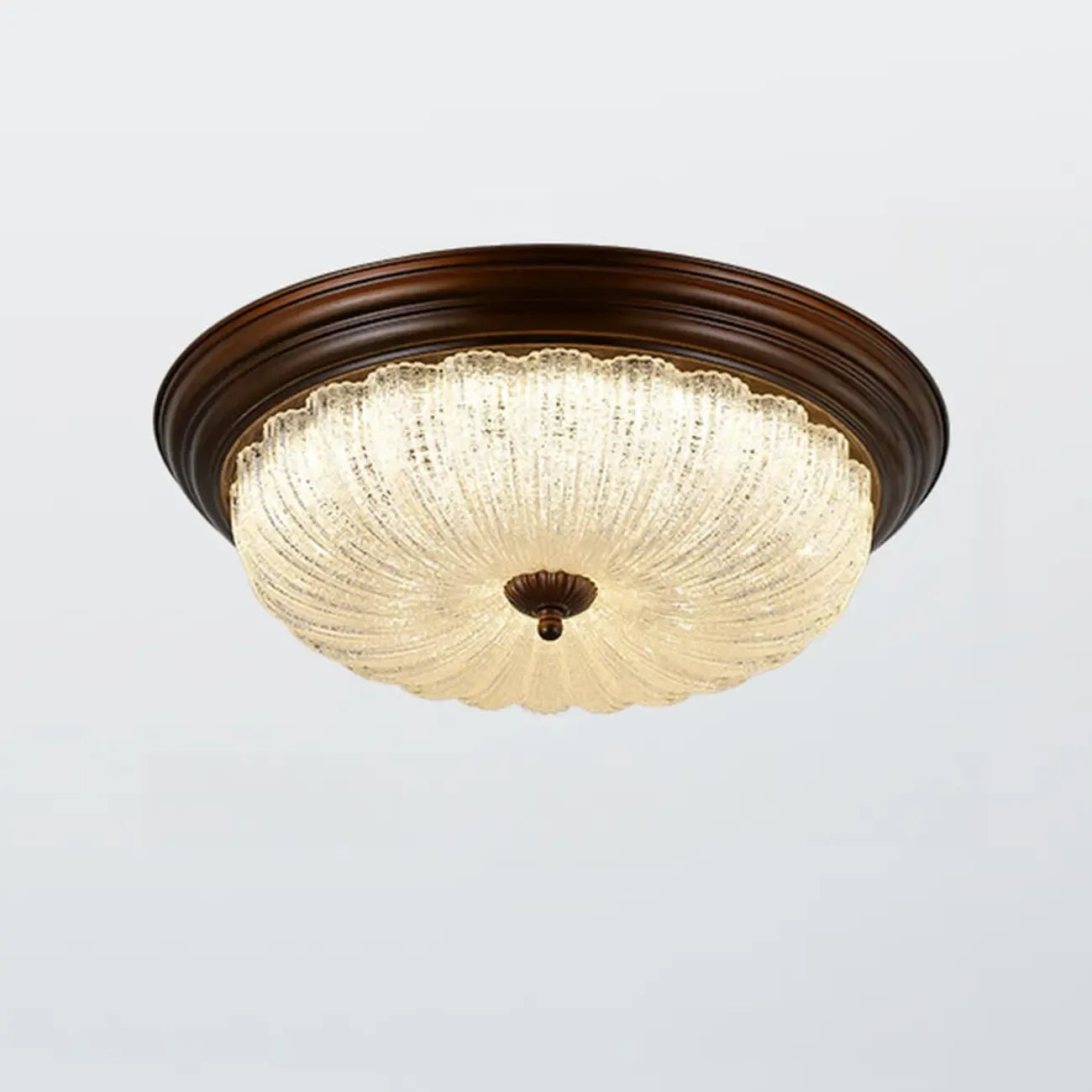 Plafonnier LED encastré à intensité variable de style grange pour chambre à coucher