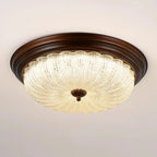 Plafonnier LED encastré à intensité variable de style grange pour chambre à coucher