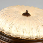 Plafonnier LED encastré à intensité variable de style grange pour chambre à coucher