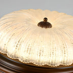 Plafonnier LED encastré à intensité variable de style grange pour chambre à coucher