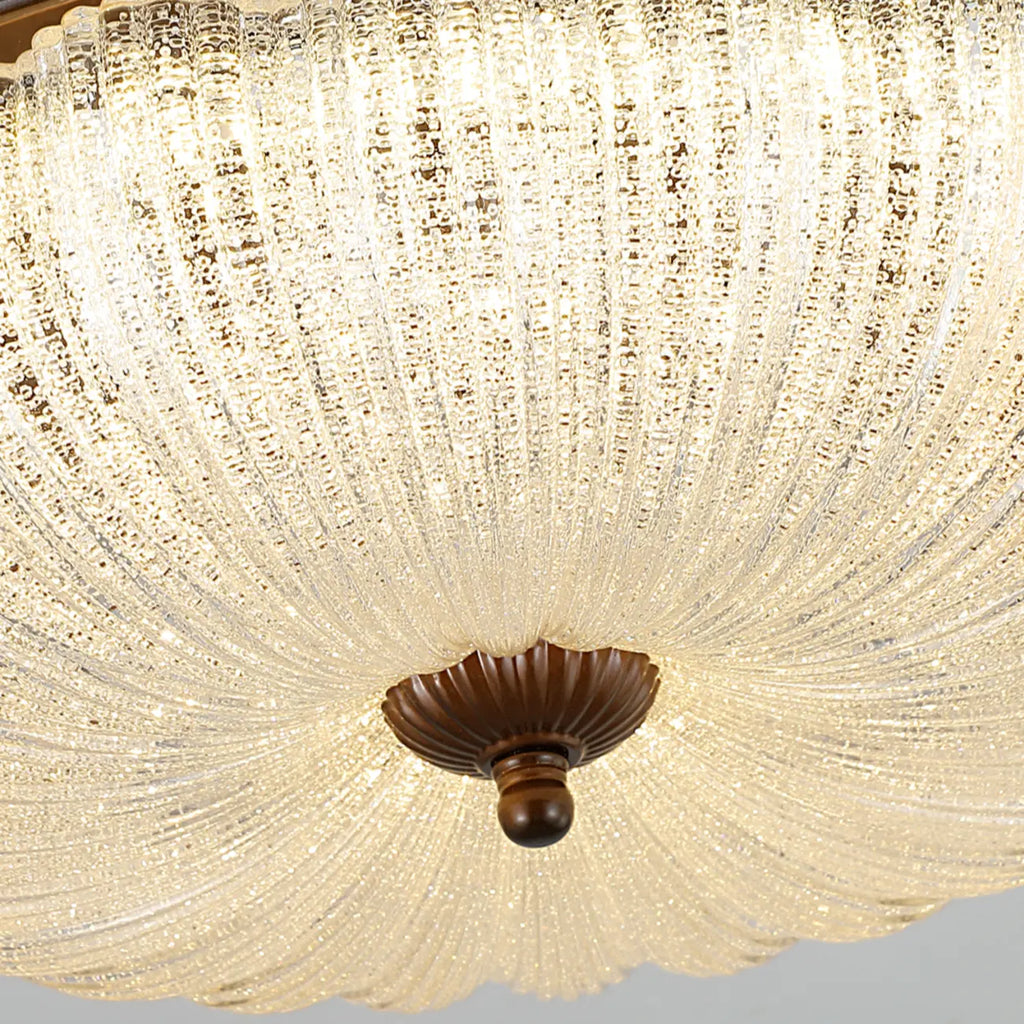 Plafonnier LED encastré à intensité variable de style grange pour chambre à coucher