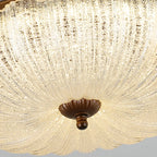 Plafonnier LED encastré à intensité variable de style grange pour chambre à coucher