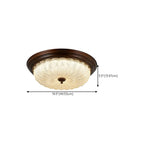 Plafonnier LED encastré à intensité variable de style grange pour chambre à coucher