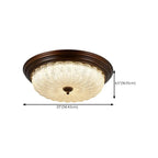 Plafonnier LED encastré à intensité variable de style grange pour chambre à coucher