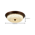 Plafonnier LED encastré à intensité variable de style grange pour chambre à coucher