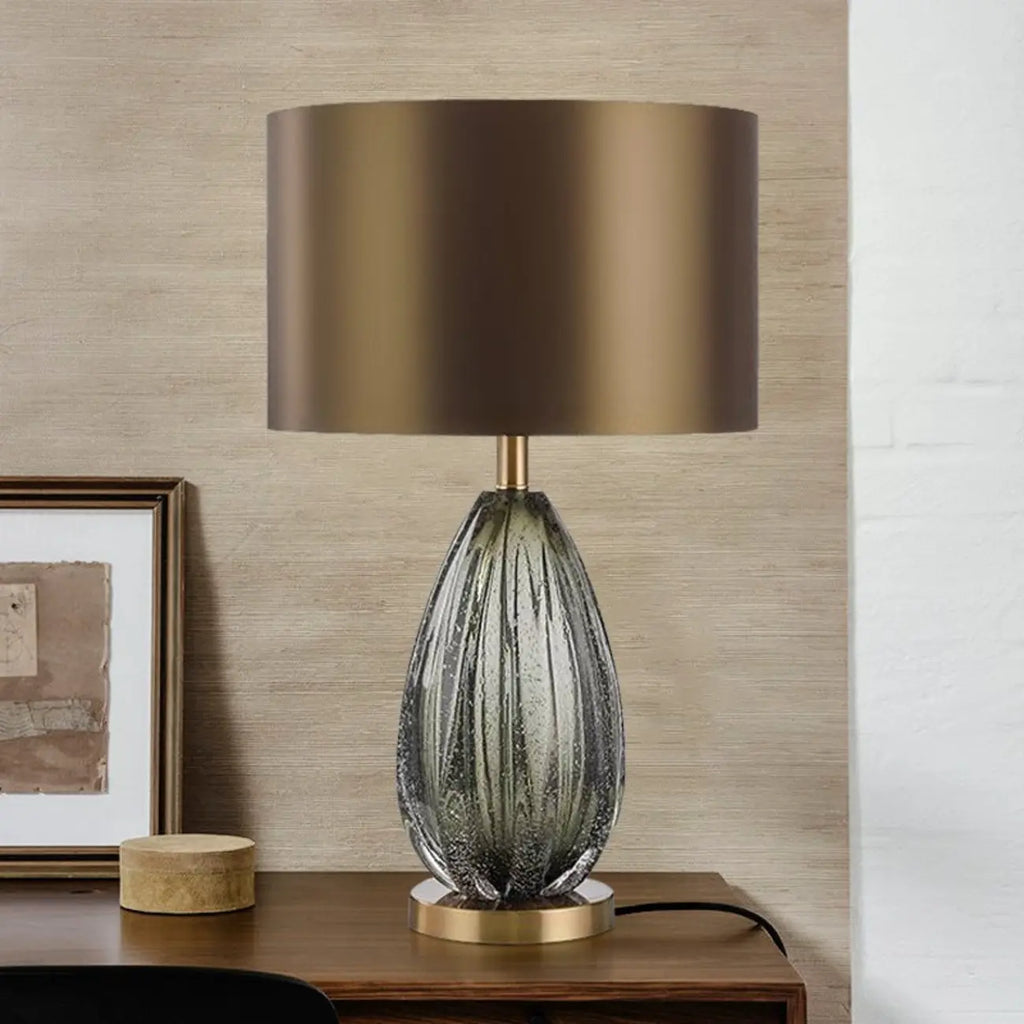 Lampe de table moderne géométrique en cristal pour usage résidentiel