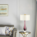 Lampe de table moderne géométrique en cristal pour usage résidentiel