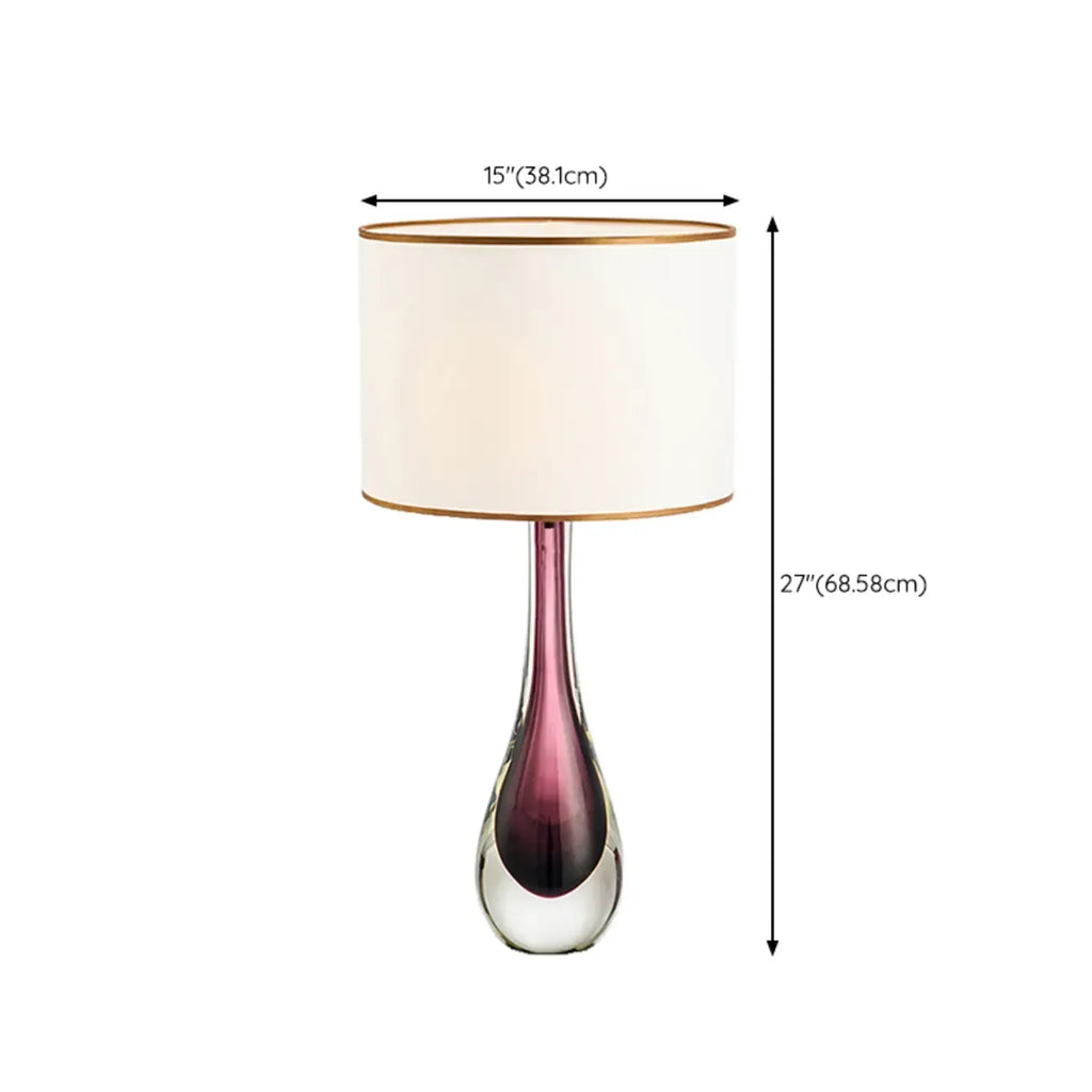 Lampe de table moderne géométrique en cristal pour usage résidentiel