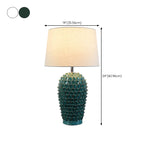 Lampe de table moderne en céramique verte à brancher pour salon