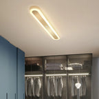 Plafonnier LED géométrique doré encastré pour salon
