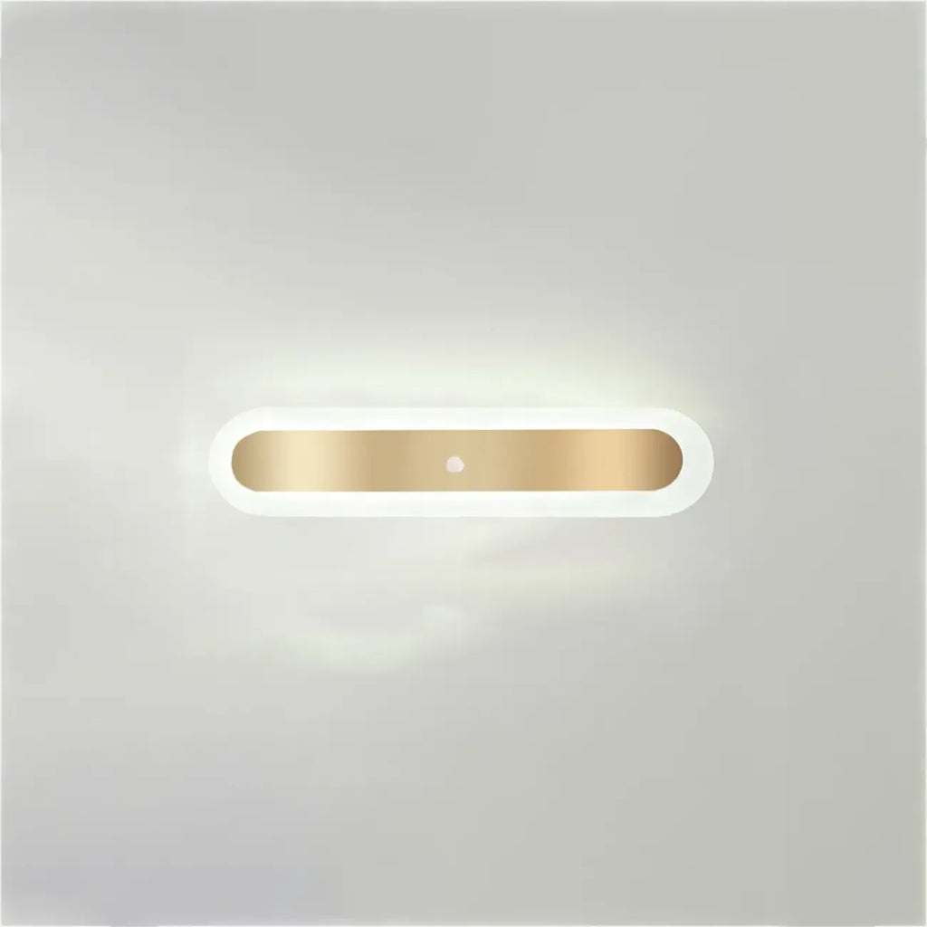 Plafonnier LED géométrique doré encastré pour salon