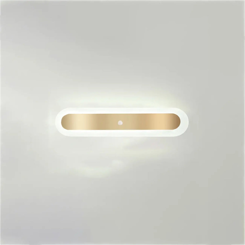 Plafonnier LED géométrique doré encastré pour salon
