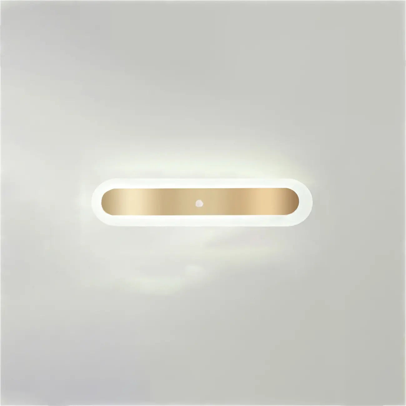Plafonnier LED géométrique doré encastré pour salon