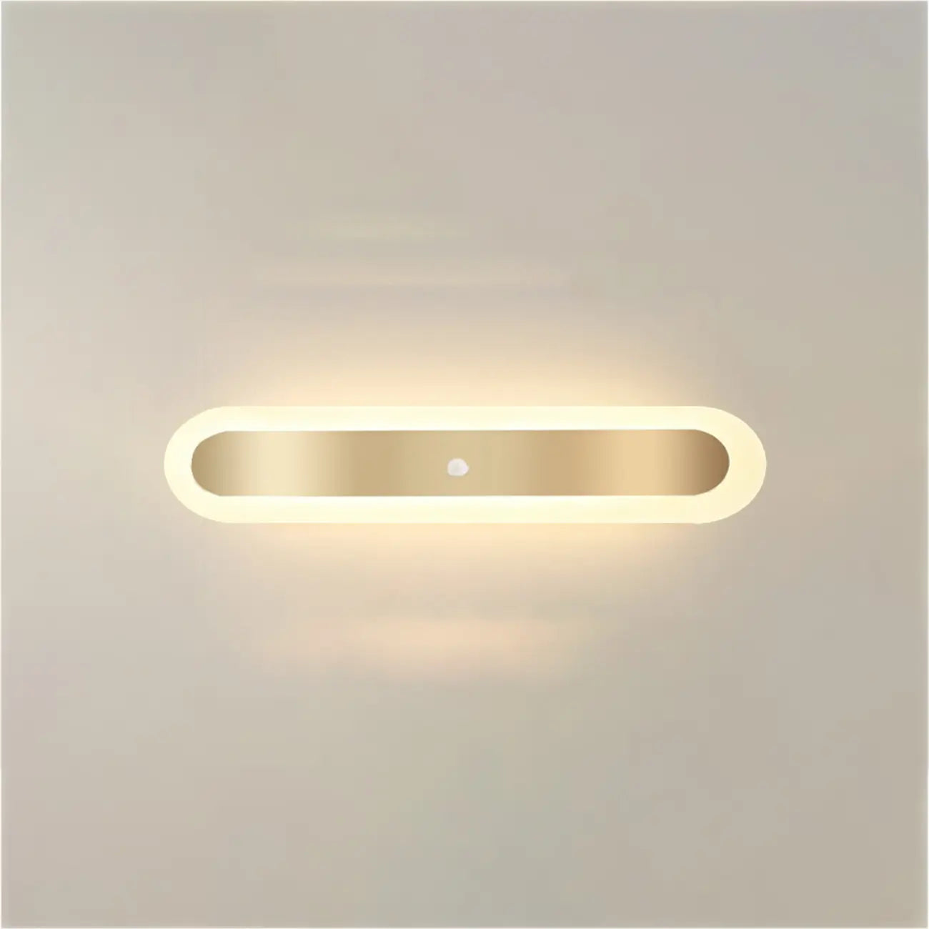 Plafonnier LED géométrique doré encastré pour salon