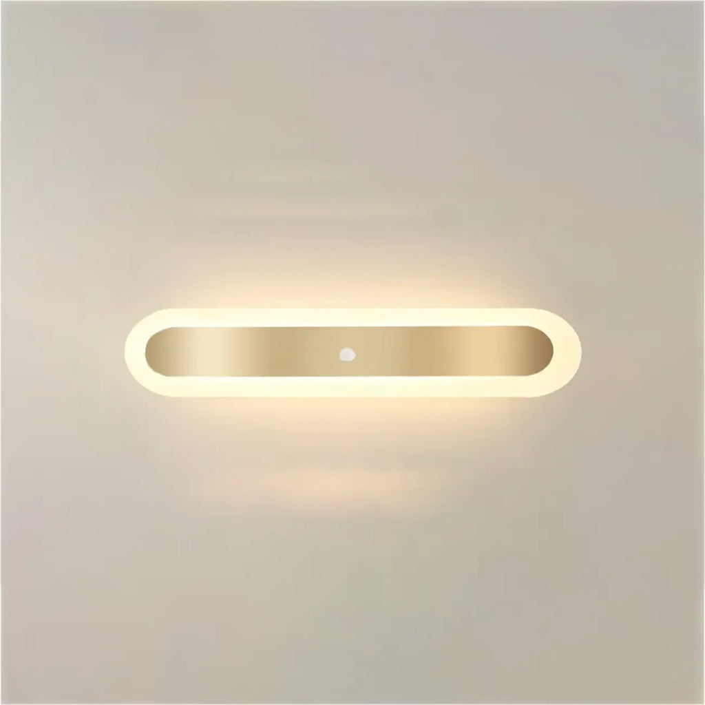 Plafonnier LED géométrique doré encastré pour salon